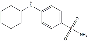 4-(cyclohexylamino)benzene-1-sulfonamide Struktur