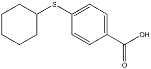 4-(cyclohexylsulfanyl)benzoic acid Struktur