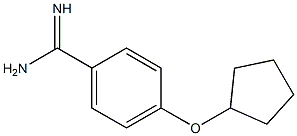 4-(cyclopentyloxy)benzenecarboximidamide Struktur