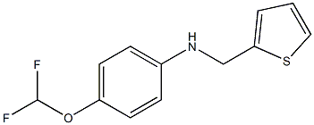 4-(difluoromethoxy)-N-(thiophen-2-ylmethyl)aniline Struktur