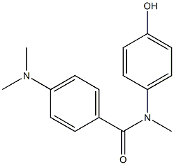 4-(dimethylamino)-N-(4-hydroxyphenyl)-N-methylbenzamide Struktur