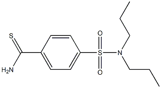 4-(dipropylsulfamoyl)benzene-1-carbothioamide Struktur