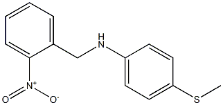 4-(methylsulfanyl)-N-[(2-nitrophenyl)methyl]aniline Struktur