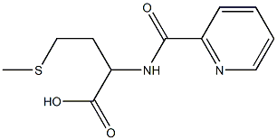 4-(methylthio)-2-[(pyridin-2-ylcarbonyl)amino]butanoic acid Struktur