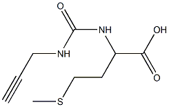 4-(methylthio)-2-{[(prop-2-ynylamino)carbonyl]amino}butanoic acid Struktur