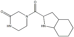 4-(octahydro-1H-indol-2-ylcarbonyl)piperazin-2-one Struktur