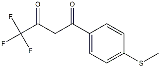 4,4,4-trifluoro-1-[4-(methylsulfanyl)phenyl]butane-1,3-dione Struktur