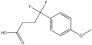 4,4-difluoro-4-(4-methoxyphenyl)butanoic acid Struktur