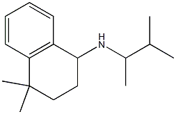 4,4-dimethyl-N-(3-methylbutan-2-yl)-1,2,3,4-tetrahydronaphthalen-1-amine Struktur