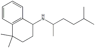 4,4-dimethyl-N-(5-methylhexan-2-yl)-1,2,3,4-tetrahydronaphthalen-1-amine Struktur