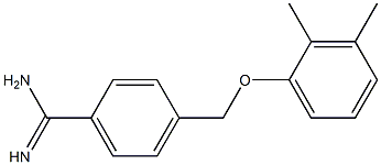 4-[(2,3-dimethylphenoxy)methyl]benzenecarboximidamide Struktur