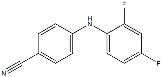 4-[(2,4-difluorophenyl)amino]benzonitrile Struktur