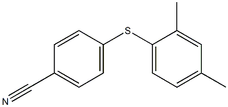 4-[(2,4-dimethylphenyl)sulfanyl]benzonitrile Struktur