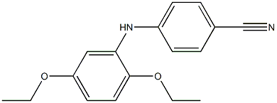 4-[(2,5-diethoxyphenyl)amino]benzonitrile Struktur