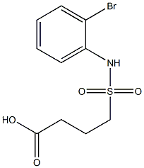 4-[(2-bromophenyl)sulfamoyl]butanoic acid Struktur