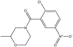 4-[(2-chloro-5-nitrophenyl)carbonyl]-2-methylmorpholine Struktur