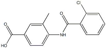 4-[(2-chlorobenzoyl)amino]-3-methylbenzoic acid Struktur