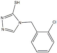 4-[(2-chlorophenyl)methyl]-4H-1,2,4-triazole-3-thiol Struktur