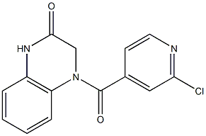 4-[(2-chloropyridin-4-yl)carbonyl]-1,2,3,4-tetrahydroquinoxalin-2-one Struktur