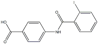 4-[(2-iodobenzoyl)amino]benzoic acid Struktur