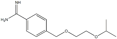 4-[(2-isopropoxyethoxy)methyl]benzenecarboximidamide Struktur