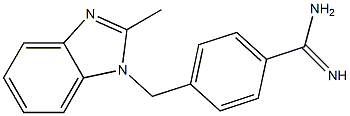 4-[(2-methyl-1H-benzimidazol-1-yl)methyl]benzenecarboximidamide Struktur