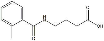 4-[(2-methylbenzoyl)amino]butanoic acid Struktur