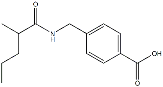 4-[(2-methylpentanamido)methyl]benzoic acid Struktur