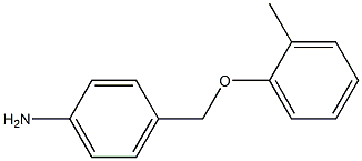 4-[(2-methylphenoxy)methyl]aniline Struktur