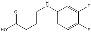 4-[(3,4-difluorophenyl)amino]butanoic acid Struktur