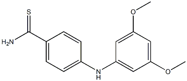 4-[(3,5-dimethoxyphenyl)amino]benzene-1-carbothioamide Struktur