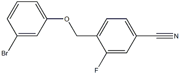 4-[(3-bromophenoxy)methyl]-3-fluorobenzonitrile Struktur