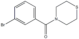 4-[(3-bromophenyl)carbonyl]thiomorpholine Struktur