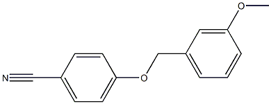 4-[(3-methoxyphenyl)methoxy]benzonitrile Struktur