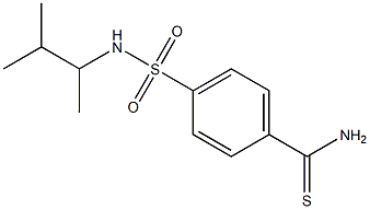 4-[(3-methylbutan-2-yl)sulfamoyl]benzene-1-carbothioamide Struktur