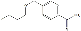 4-[(3-methylbutoxy)methyl]benzenecarbothioamide Struktur