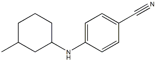 4-[(3-methylcyclohexyl)amino]benzonitrile Struktur