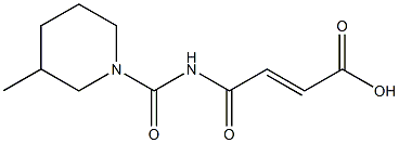 4-[(3-methylpiperidin-1-yl)carbonylamino]-4-oxobut-2-enoic acid Struktur