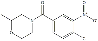 4-[(4-chloro-3-nitrophenyl)carbonyl]-2-methylmorpholine Struktur