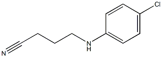 4-[(4-chlorophenyl)amino]butanenitrile Struktur