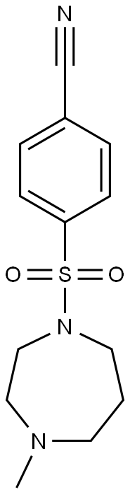 4-[(4-methyl-1,4-diazepane-1-)sulfonyl]benzonitrile Struktur