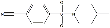 4-[(4-methylpiperidin-1-yl)sulfonyl]benzonitrile Struktur