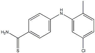 4-[(5-chloro-2-methylphenyl)amino]benzene-1-carbothioamide Struktur