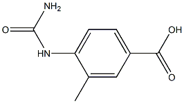 4-[(aminocarbonyl)amino]-3-methylbenzoic acid Struktur