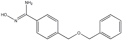 4-[(benzyloxy)methyl]-N'-hydroxybenzenecarboximidamide Struktur