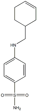 4-[(cyclohex-3-en-1-ylmethyl)amino]benzene-1-sulfonamide Struktur