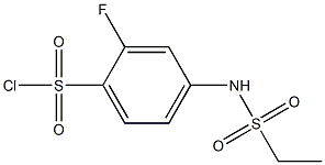 4-[(ethylsulfonyl)amino]-2-fluorobenzenesulfonyl chloride Struktur