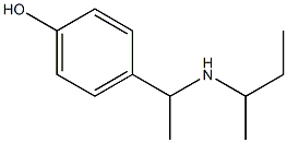 4-[1-(butan-2-ylamino)ethyl]phenol Struktur