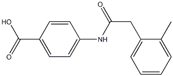 4-[2-(2-methylphenyl)acetamido]benzoic acid Struktur