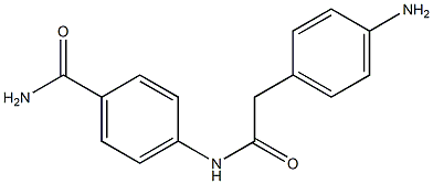 4-[2-(4-aminophenyl)acetamido]benzamide Struktur